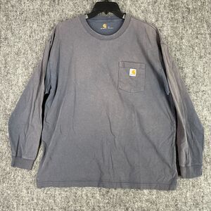 Carhartt Shirt‎ Mens Extra Large Gray Loose Heavyweight Pocket Construction
